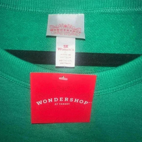 Women’s Christmas Green Sweater. Target brand. Size 3X. NWT. - Picture 3 of 7
